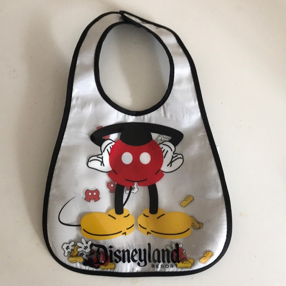 NWT Authentic Disneyland Disney confetti bib